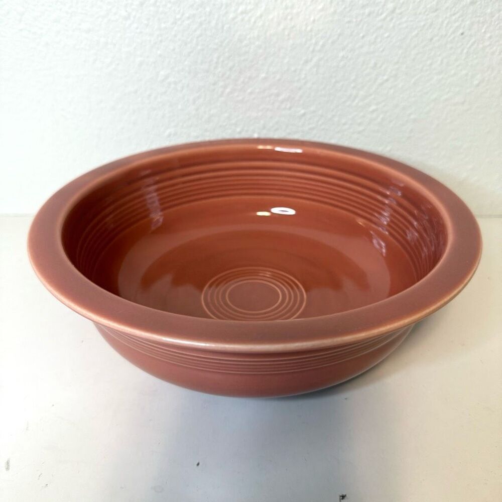 Vintage Fiesta Rose 8.5” Vegetable Bowl - Picture 3 of 9